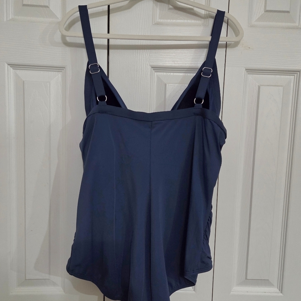 New Jantzen Blue One Piece Swimsuit Size 22 - Picture 5 of 13